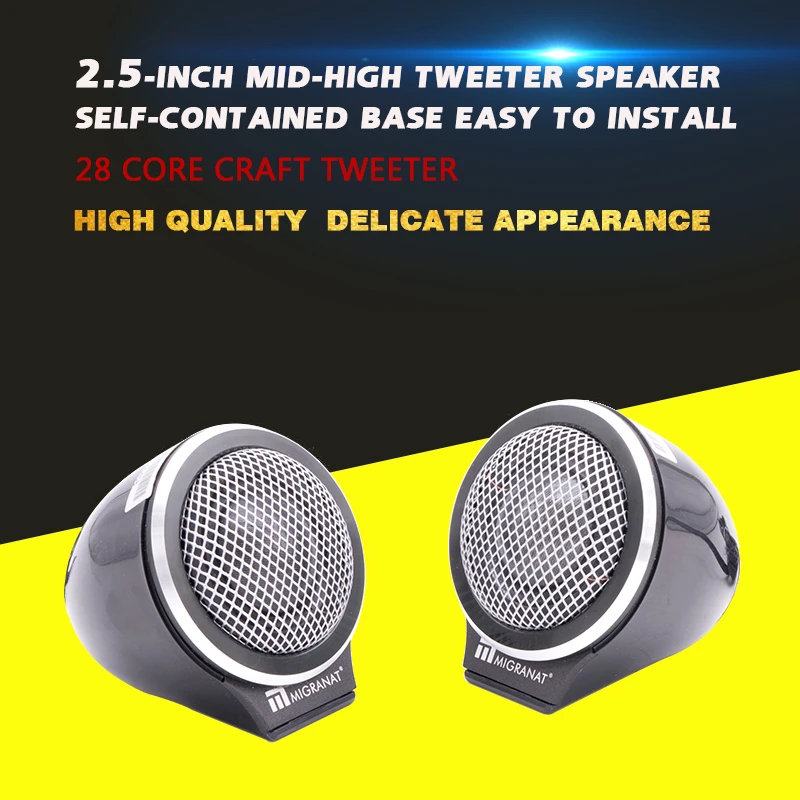 QIANGQIANG Very gondhh Adatto per Nissan Qashqai 2016-2018 Altoparlanti Tweeter Auto-Styling Audio Tromba Speaker Addominali Altoparlanti Triangolo Materiale Tweeter Color : Black