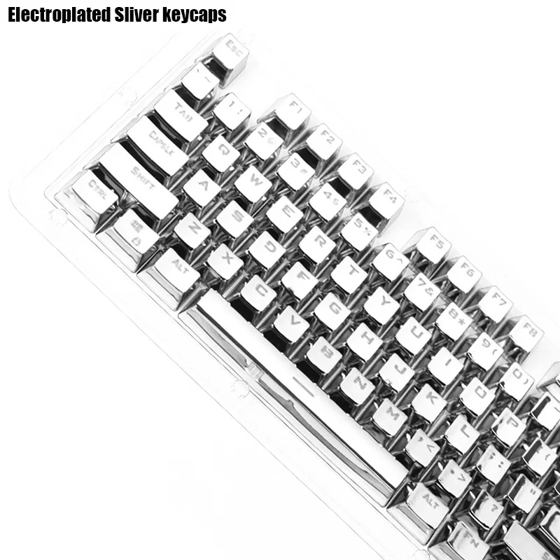 104 ключ покрытие E-Element OEM высота ключ крышка персональный, шикарный механическая клавиатура Ключ Крышка для Cherry MX - Цвет: E-Element Silver