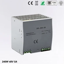 Din rail Single Output Switching power supply 48v 240w DR-240-48 240W 48V 5A ac dc converter цена Din rail Single Output Switching power supply 48v 240w DR-240-48 240W 48V 5A ac dc converter цены онлайн