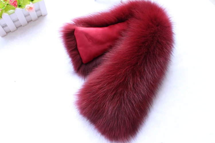 natural fox fur collar scarf (35)