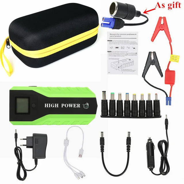 

Emergency 89800mAh Starting Device 600A Car Starter Portable Car Charger For Tablet Chargers 12V Car Jumper Starter