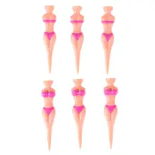6 шт. рекламный сувенир бикини Леди Девушка Гольф Тройники Divot инструменты шутка мальчишник(розовый