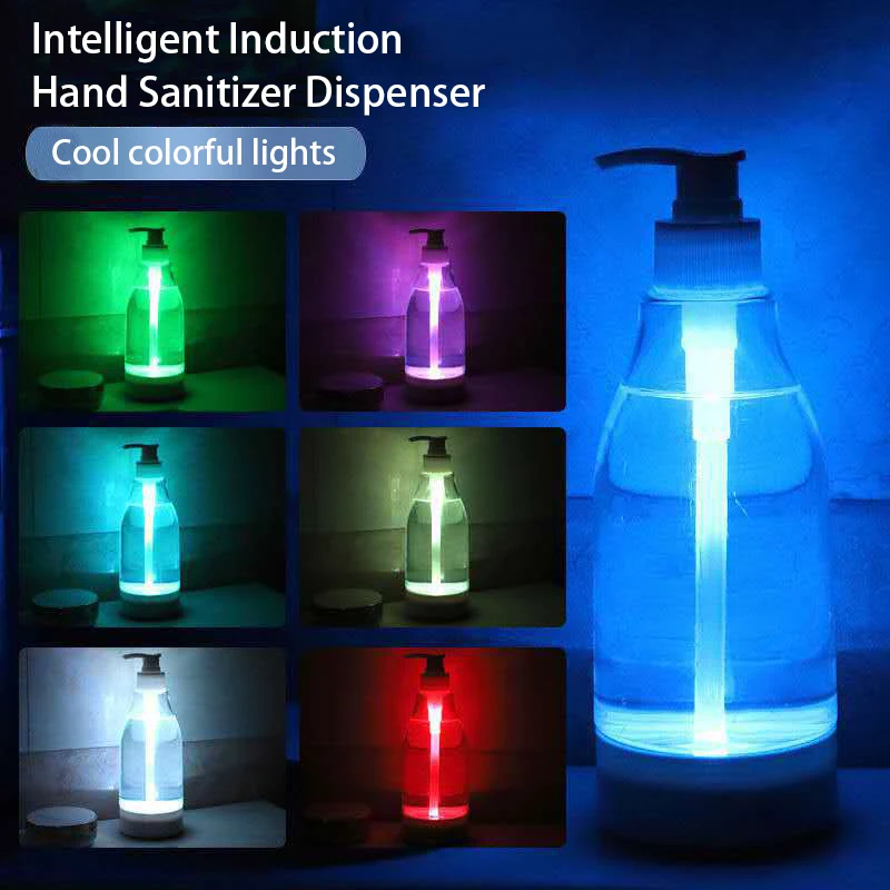 

Soap Brite LED Colorful Light Liquid Soap Dispenser LED Glowing soap bottle Hand sanitizer dispenser sensor nigh tlight portable