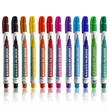 Marker Pen 0.5 mm 12 Colors Simbalion 800 Extra Fine Alcohol Base Ink Permanent Mark On Film/Wood/Cloth/Metal/Glass