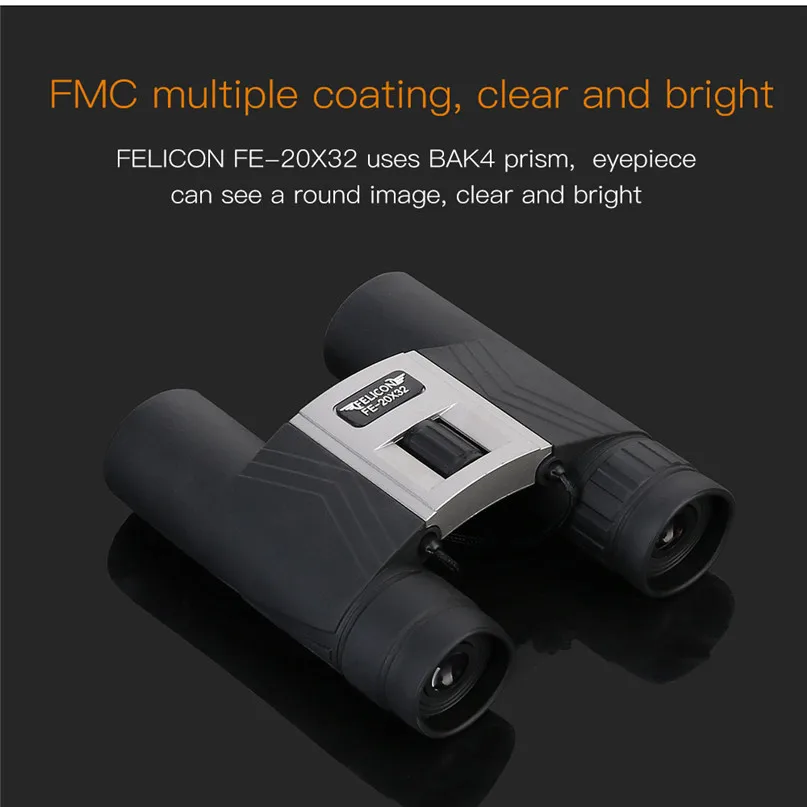20 X 32 Compact Zoom Binoculars Long Range 1000m Folding HD Powerful Mini Telescope Optics Hunting Sports Camping #2y03 (9)
