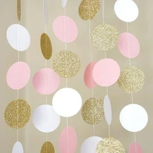 11 Feet Polka Dots Circle Garland Hanging Decorations For Wedding Decorations Birthday Party Baby Shower Kids Room Decorations 11 Feet Polka Dots Circle Garland Hanging Decorations For Wedding Decorations Birthday Party Baby Shower Kids Room Decorations