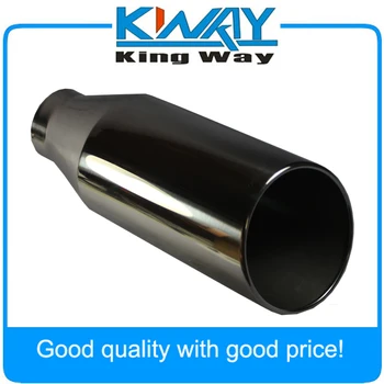 

Free Shipping- Chrome Stainless Steel Bolt On Diesel Exhaust Tip 4" Inlet 7" Outlet 18" Long
