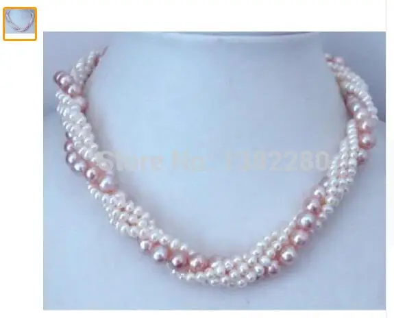 

925 silver real freshwater natural Freshwater pearl for women beautiful torsional Akoya Cultured pearl Necklace mermaid jewelry