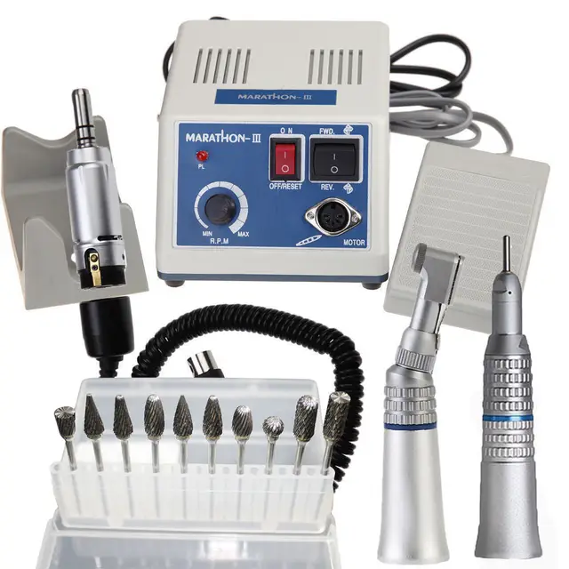Dental Lab MARATHON Handpiece 35K Rpm Electric Micromotor polisher+10