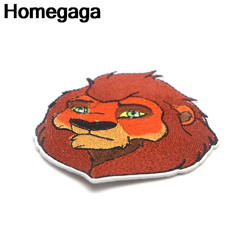Homegaga лев Король гиен Simba DIY Вышивка для аппликации, шитья железа на одежду Рюкзак украшения наклейки значок лоскутное D2312