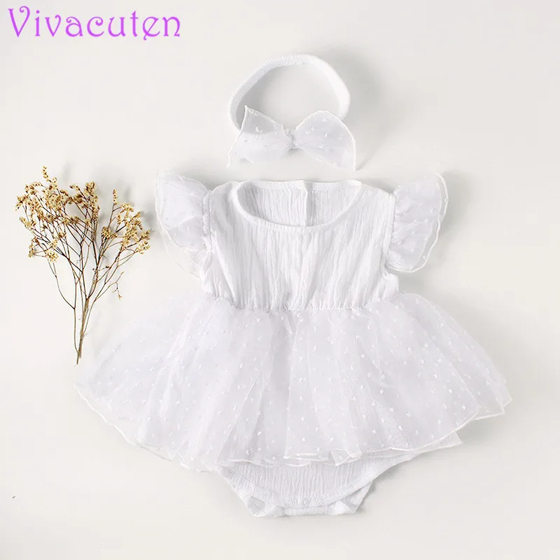 1 Years Birthday Toddler Girl Baptism romper Dress Christams Costumes