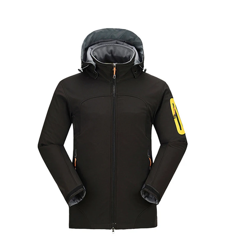 Men Outdoor Soft Shell Jackets Male Breathable Waterproof Keepwarm