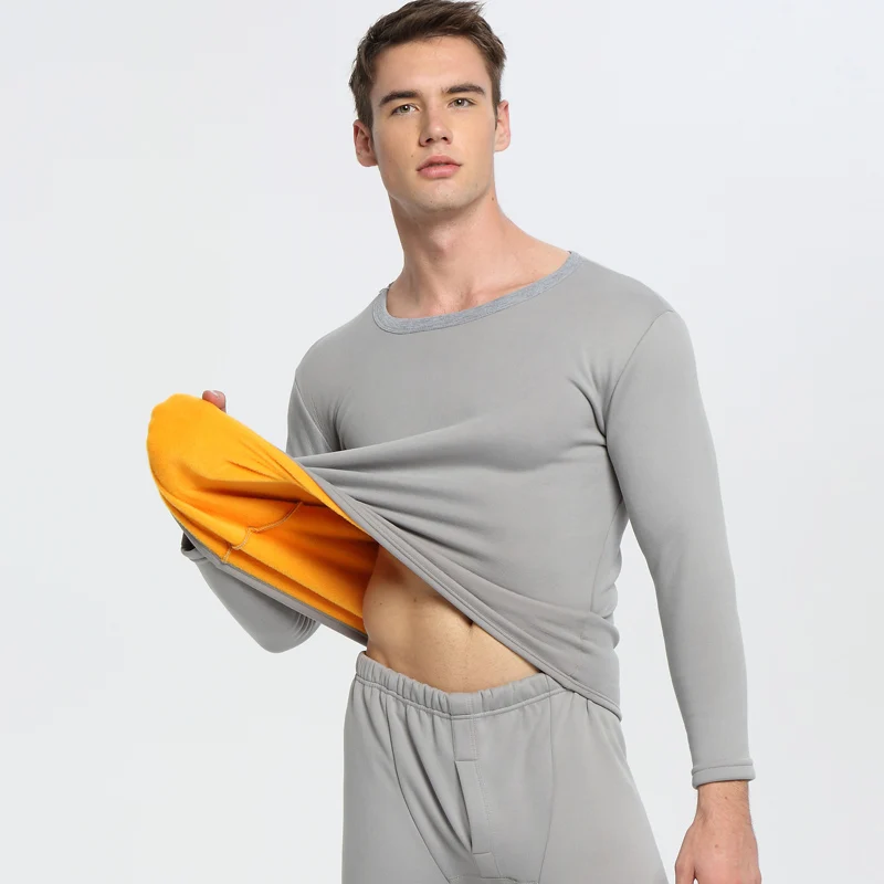 Winter woman clothes Fleece thermal underwear sets thermo men Couple clothes keep warm