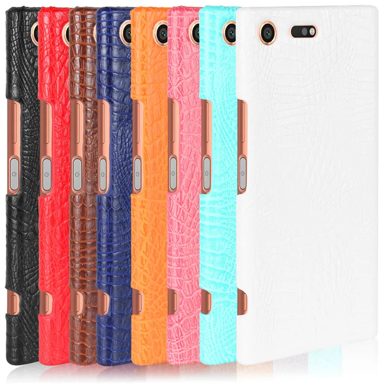 

For Sony XZ Premium 5.5" Crocodile Pattern Hard PC with PU Leather Back Cover Case for Sony Xperia XZ Premium 5.5" Hard Cover