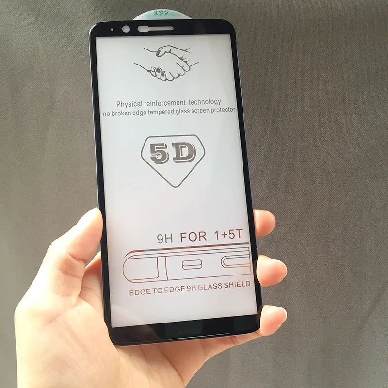 Tfshining New 5D Full Cover Edge Tempered Glass For Oneplus 6 5 5T Screen Protective Glass For One plus 6  Film Protection Glass (3)