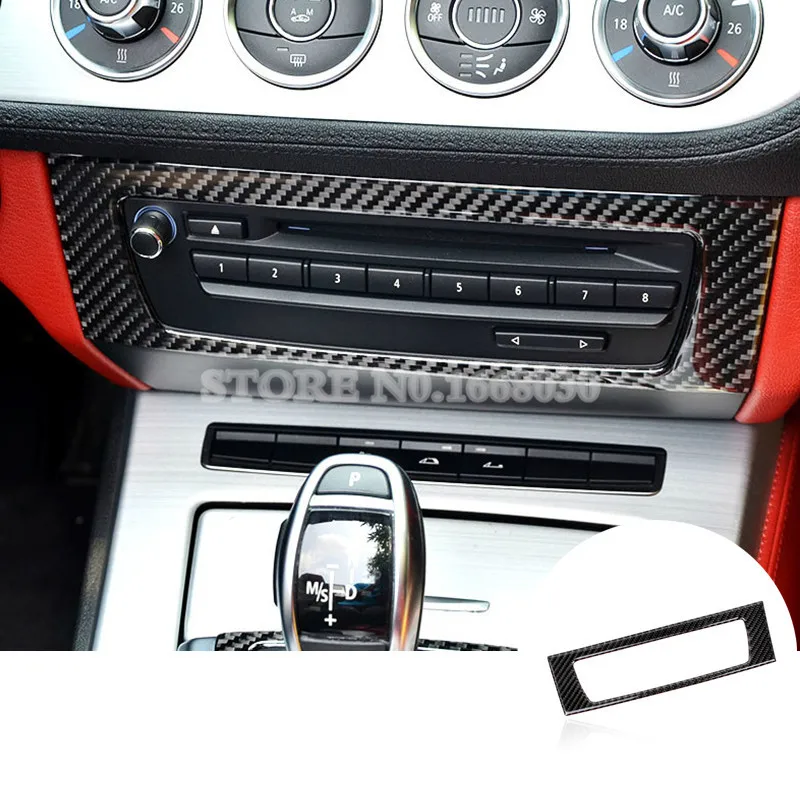 Carbon Fiber Inner Center Console CD Panel Trim Cover For BMW Z4 E89