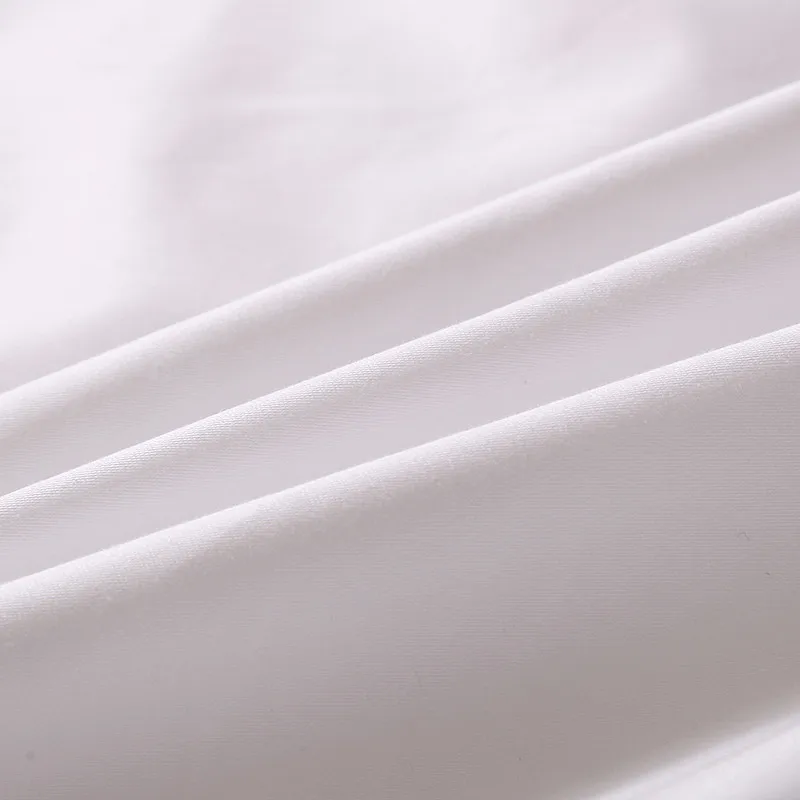 Ruffled White Cotton Pillowcase