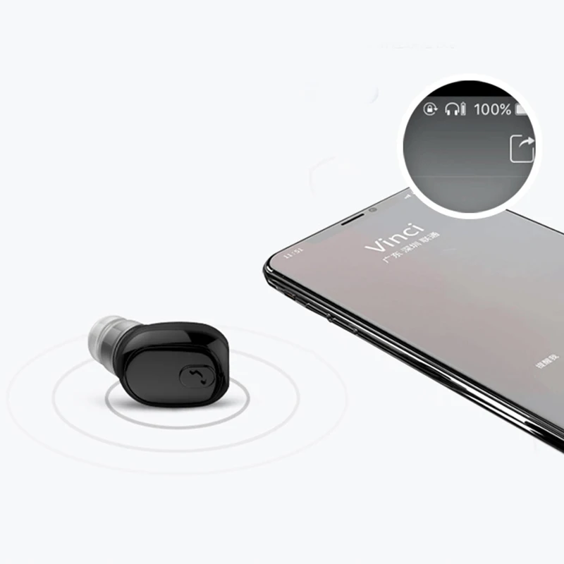 Новый беспроводной Bluetooth одиночный наушник легкие мини наушники для спорта