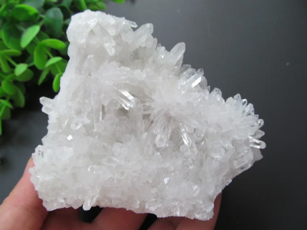 

Natural White Quartz Flowers Crystal Clusters Decoration Resistant Healing Stone Feng Shui Decoration 301g