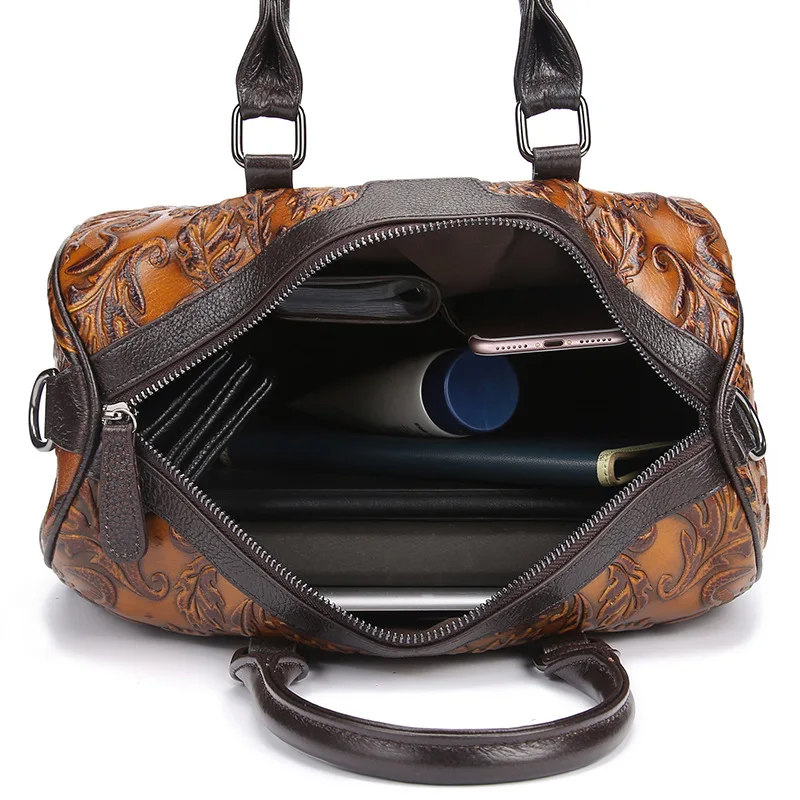 EUMOAN новая Ретро Европейская и американская кожаная сумка, первый слой, ручная вытирающая цветная сумка на плечо, сумка для отдыха