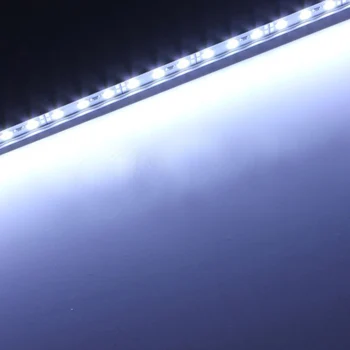 

4pcs/lot Led Rigid Strip Bar Light Ultra Slim DC12V 50cm SMD5050 Aluminum housing Cabinet Light bar f/Caravan Car Kitchen-White