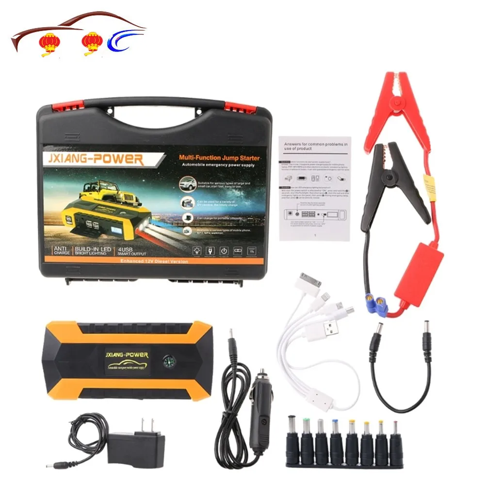89800mAh 4 USB Portable Car Jump Starter Pack Booster Charger Battery Power Bank 89800mAh 4 USB Portable Car Jump Starter Pack Booster Charger Battery Power Bank