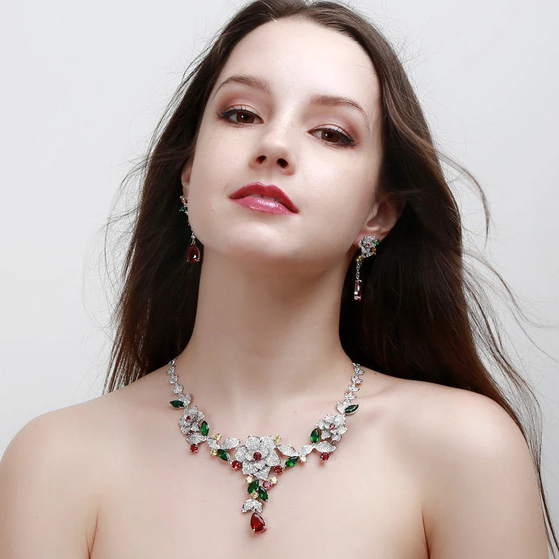 Flower Wedding Jewellry set7