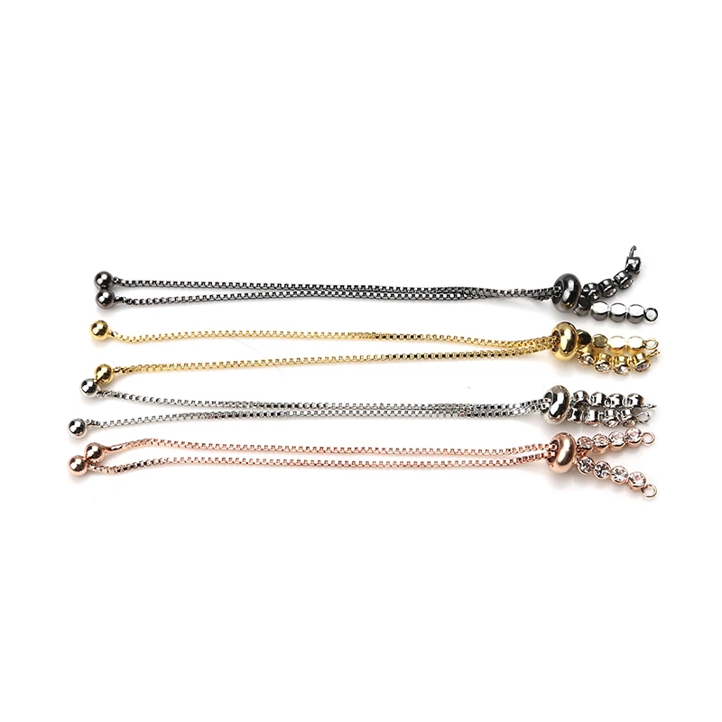 Fashion Crystal Box Chain Connectors Bracelet & Bangle Fitting Women