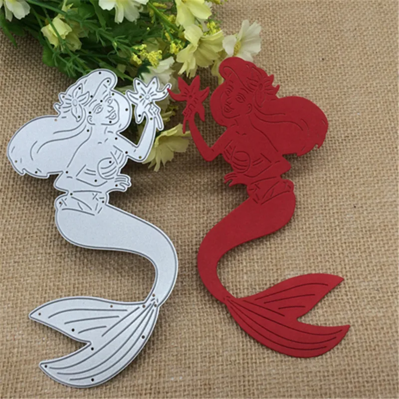 

95mm x 165mm Big Mermaid Height Steel Metal Cutting Dies Stencil Scrapbooking Photo Album Card Paper Embossing Craft DIY