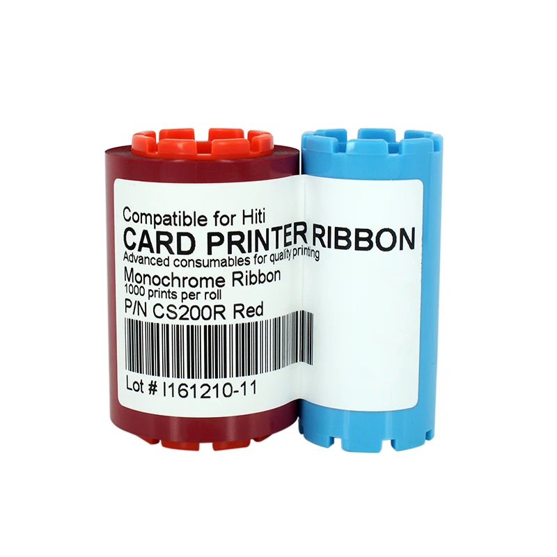 

Printer Ribbon 1000prints Red Printing Ribbon For Hiti CS200W CS200E CS220E CS290E Card Printer Tapes