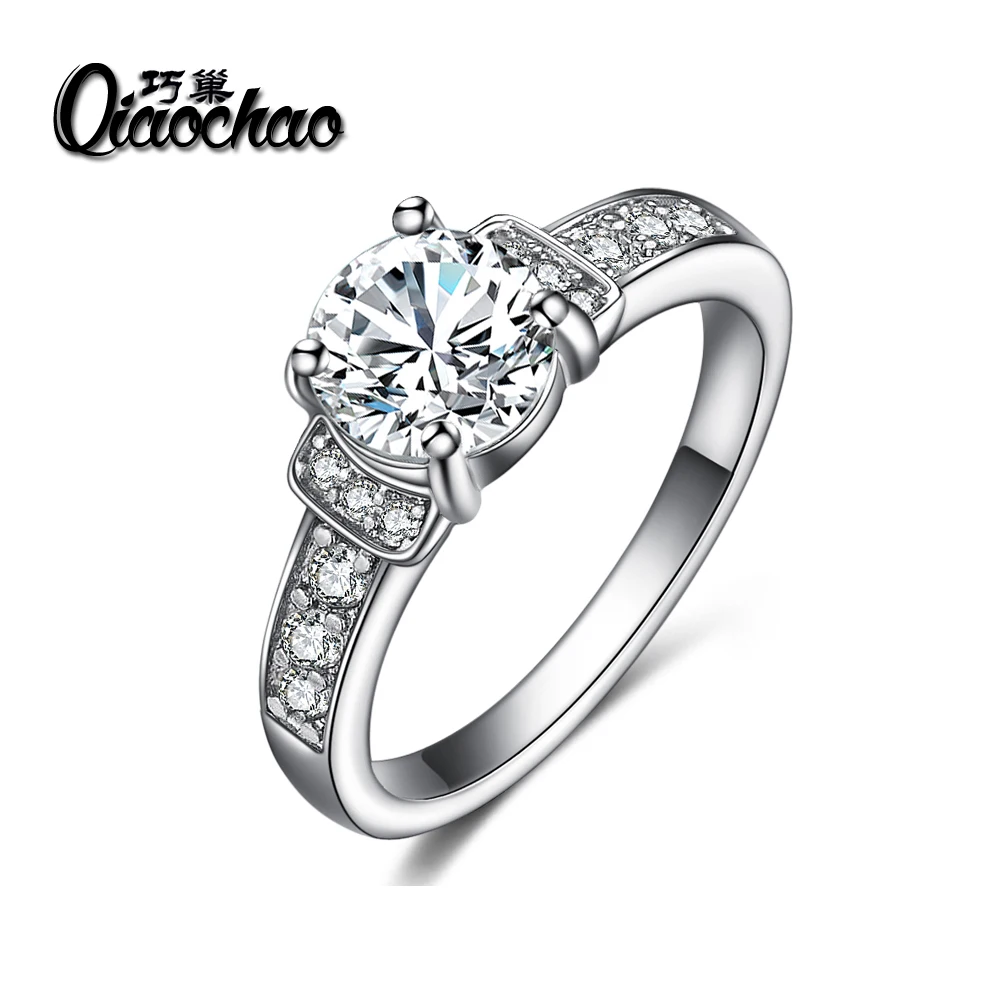 

Fashion Rings for women stamped 925 silver Rings Wedding Love CZ Diamond Ring Women Female Ring bague femme anillos Jewelry R186