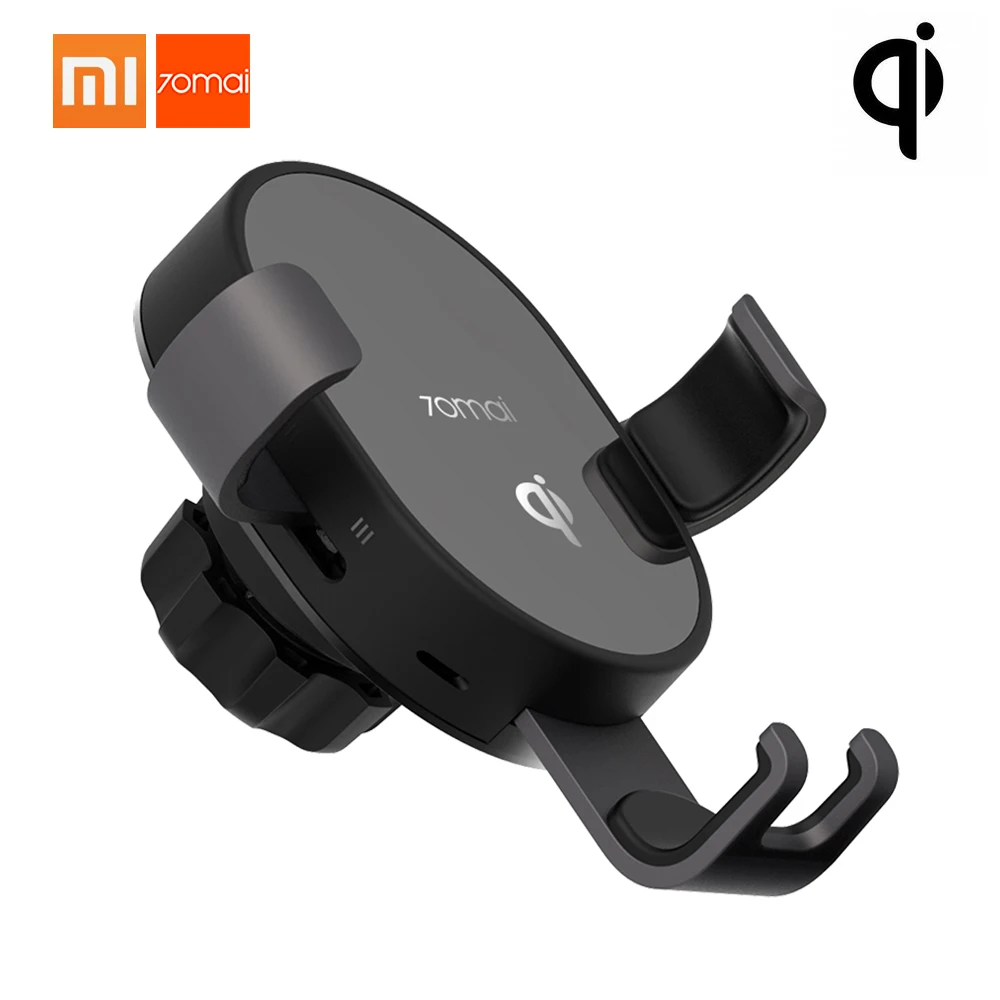 

Xiaomi 70mai Qi Wireless Charger For iPhone XS Max X 8 10w Fast Wirless Charging Car Charger Phone Holder For Samsung S10 Huawei