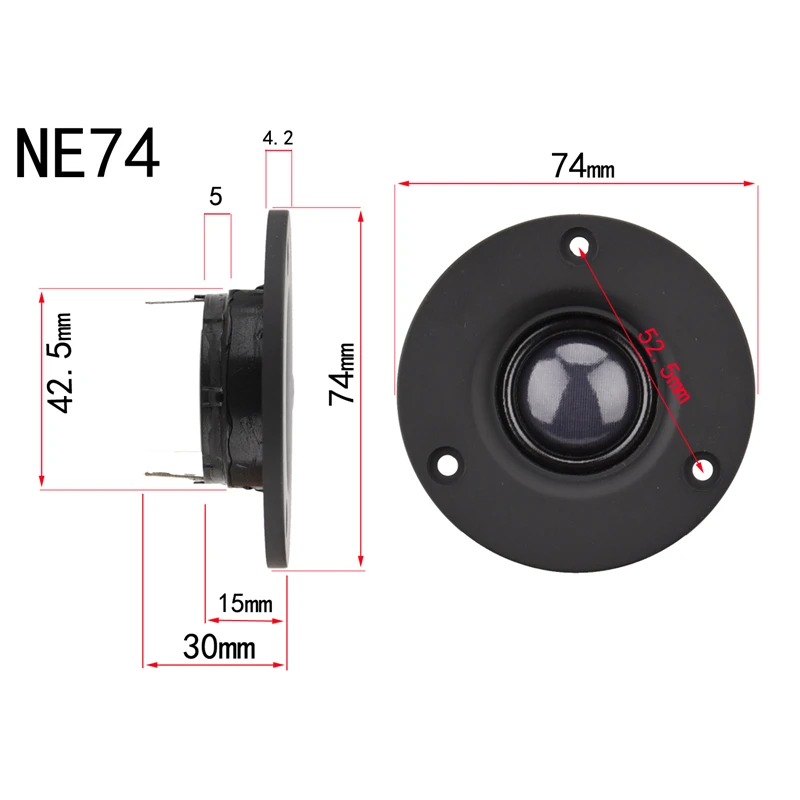 Динамик HIFIDIY LIVE 2 5 ~ 3 дюйма мощный неодимовый магнит шелковая мембрана 6 Ом 30 Вт