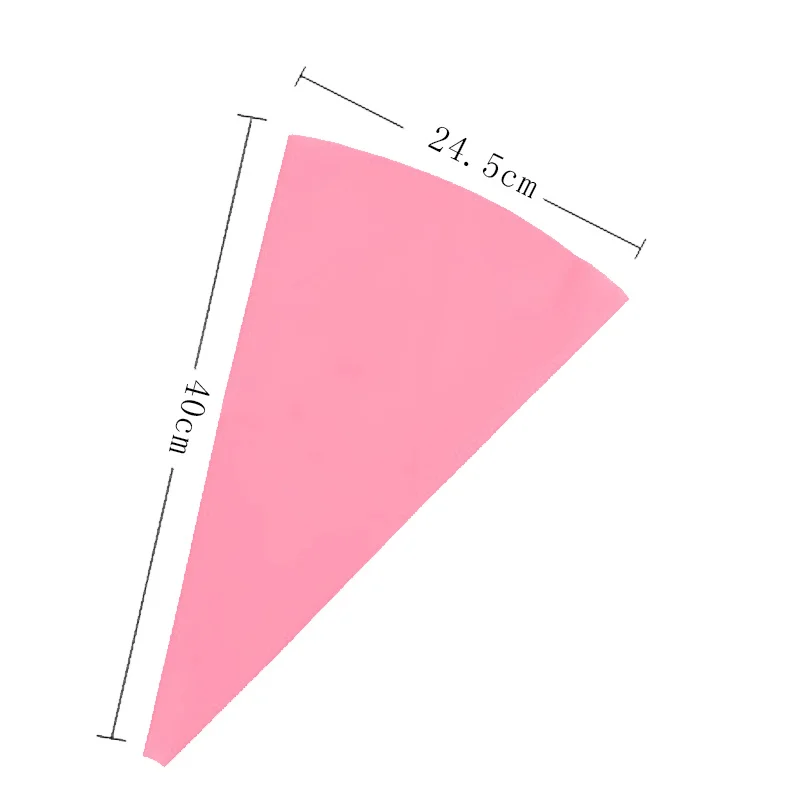 1 шт./5 шт. одноразовый мешок для теста глазурь Насадки для украшения торта кекс украшения сумки помадка торт крем Кондитерская насадка для выпечки торта поставки - Цвет: L 1pc pink