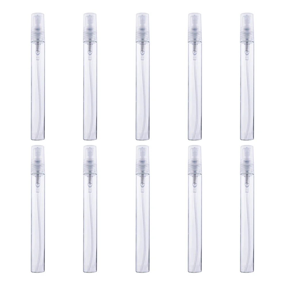 

10 PCS 10ml Clear Glass Refillable Mini Perfume Empty Travel Glass Spray Bottle Atomizer Pump Sprayer Bottle Set