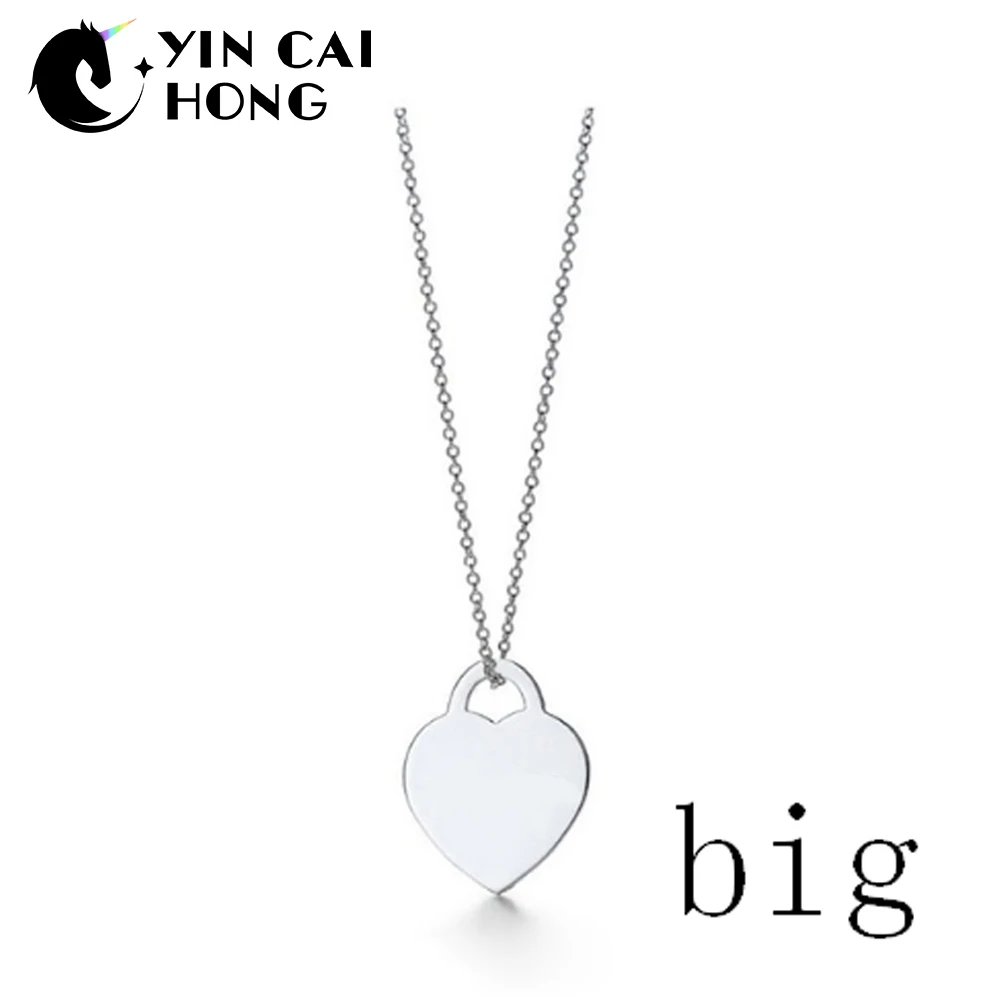 

YCH Charm Gift 925 Sterling Silver Heart Lock TIFF Attractive Elegance Temperament Earrings World Jewelry Big