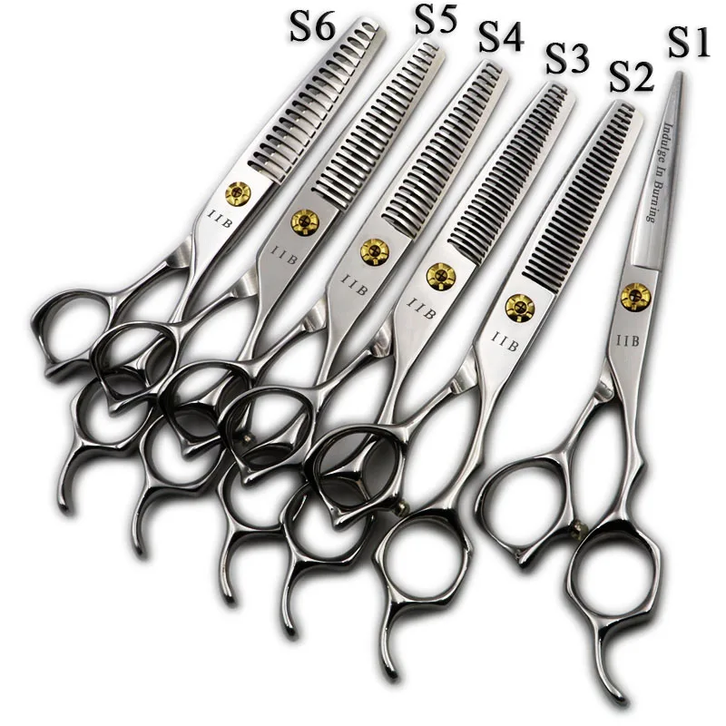 6 Inch Professional Hairdressing Scissors Set Salon Hair Cutting&ampThinning Barber Shears 18/23/24/30 Teeth | Красота и здоровье