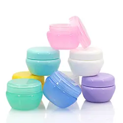 Пластик пустой Макияж Jar пот путешествия крем для лица/лосьон/Косметические контейнер гриб многоразового бутылки