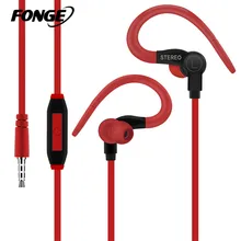 Fonge Sport Headphone Earphone 3.5mm Jack Wired Best Bass In-Ear headset Handfree Universal fone de ouvido With Mic