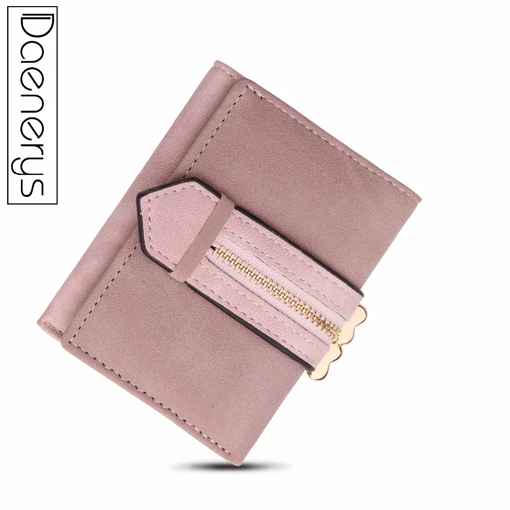 

Daenerys Leather Women Wallet Hasp Small Short With Coin Pocket Brand Ladies Wallets And Purses Card Holder Luxury Designer Bags