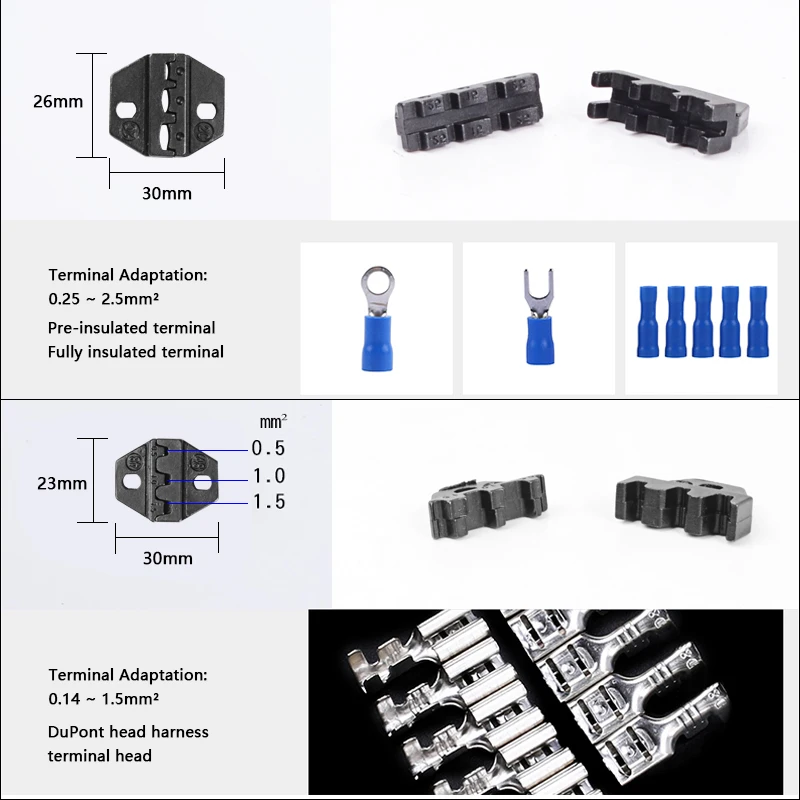 SN-2549 обжимной инструмент 0,08-1 мм2 SN-48B 0,5-мм2 обжимные плоскогубцы многофункциональные трубчатые клеммы