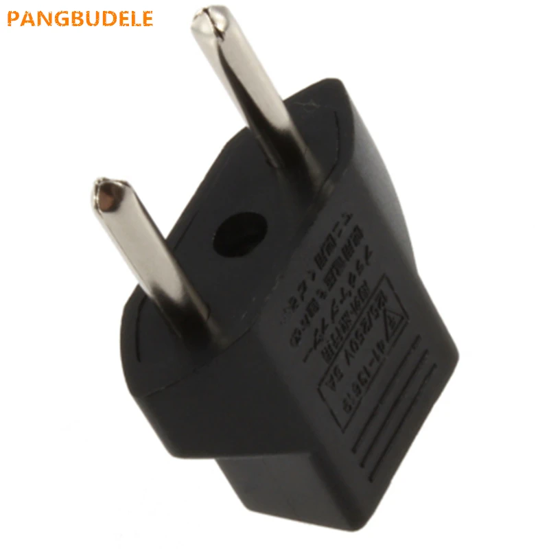 

5PCS* New EU Adapter Plug USA to Euro Europe Wall Power Charge Outlet Sockets US 2 Flat Pin to EU 2 Round Pin Plug Socket