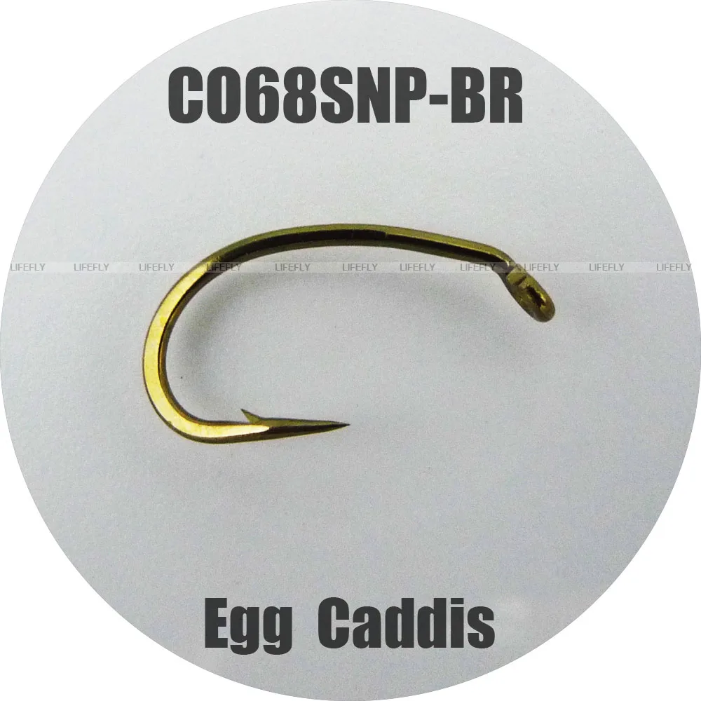 CO68 NP-BR, 100 рыболовных крючков, яйцо, Caddis, офсетные, рыболовные крючки, мухобойка, рыбалка