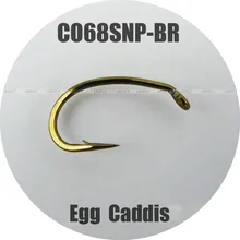 CO68 NP-BR, 100 рыболовных крючков, яйцо, Caddis, офсетные, рыболовные крючки, мухобойка, рыбалка