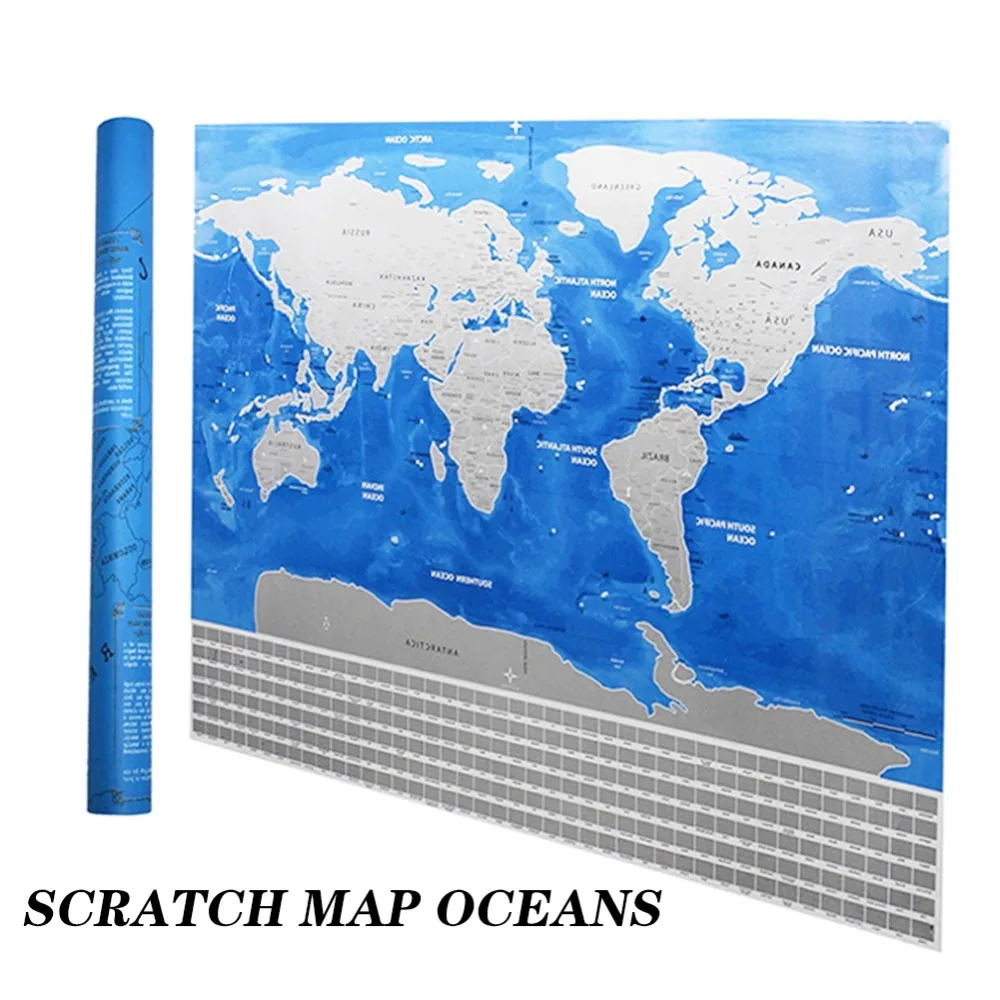 Scratch Map Of The World Шопеликс