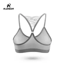 ALBREDA женские противоударные бюстгальтеры для йоги бега занятий спортом бюстгальтеры пуш-ап быстро дышащий Топ Спортивное нижнее белье с подкладкой спортивный жилет