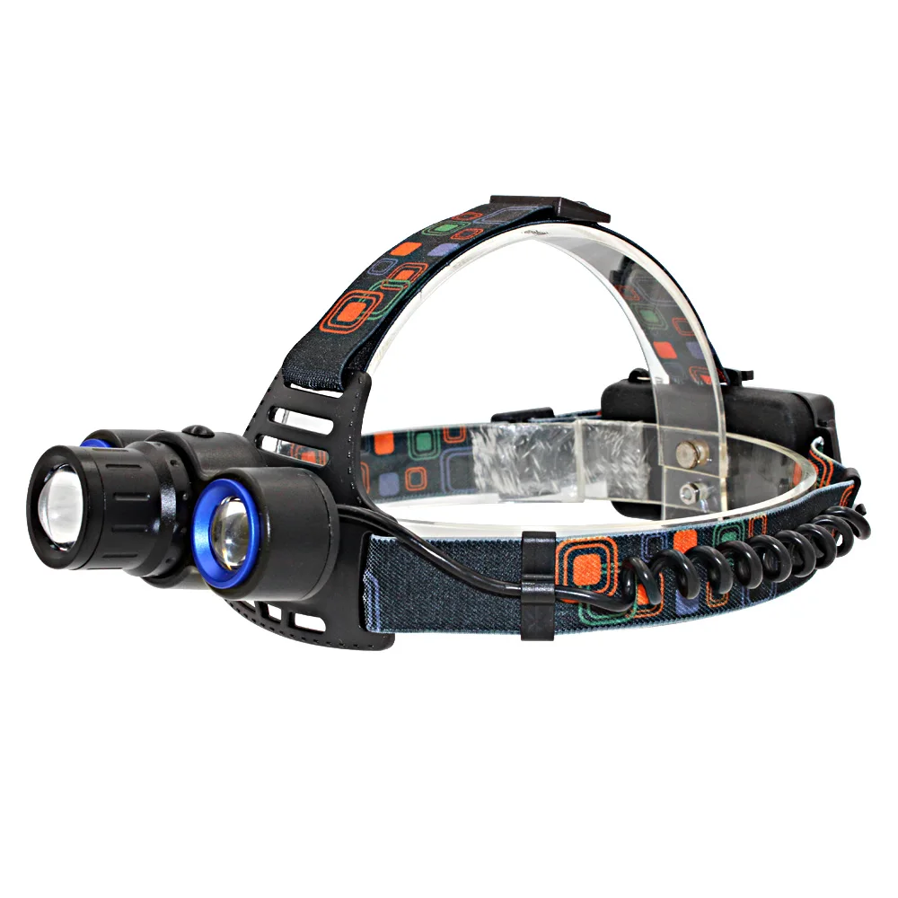 Rechargeable Head Torch Headlamp Light Lamp 12000LM 3X T6 2X XPE LED Zoom New 