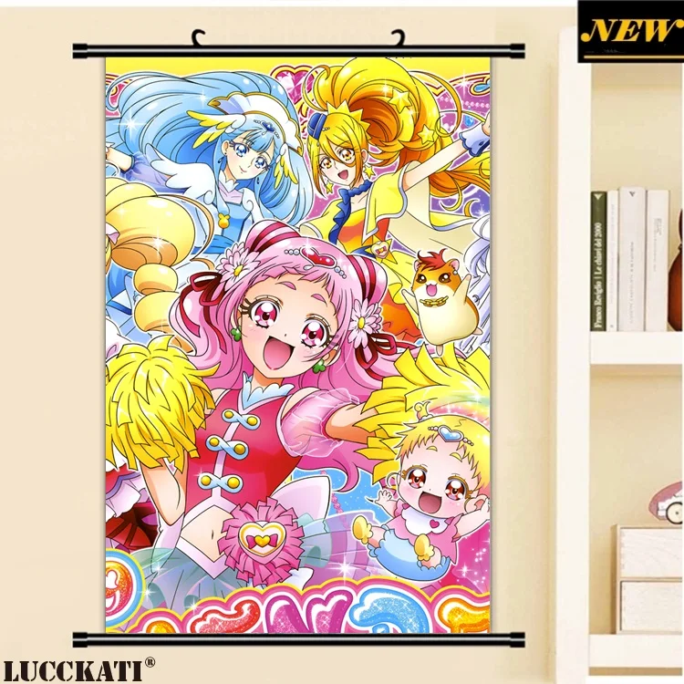 8 aisaki_emiru cheerleader hug-tan hugtto!_precure kagayaki_homare nono_hana ruru_amour thighhighs yakushiji_saaya_副本