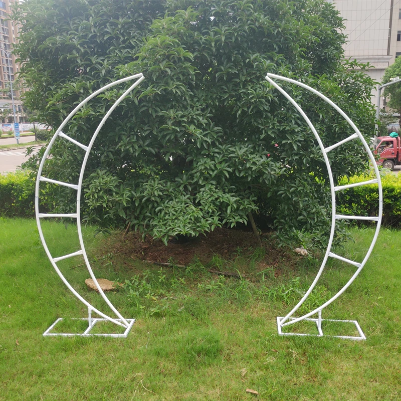 2pcs/set wedding arch Moon Ship Metal Iron Arch birthday party supplies flower Stand crescent arch W