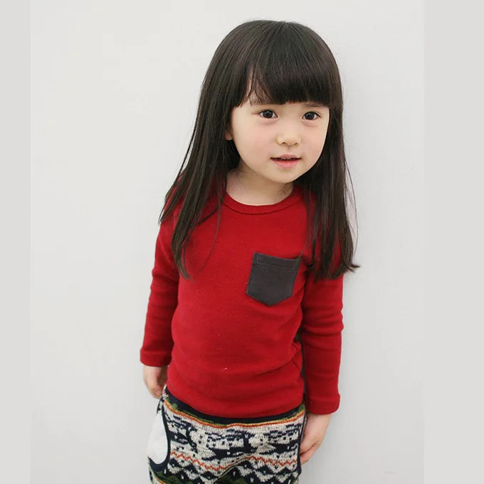 Long Sleeve T-shirt For Girls Toddler Kids Clothes Baby Girls Cartoon Print Mickey T shirts Casual Tops Tees Children's Clothing - Цвет: T8622red